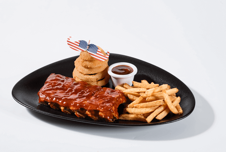 1/2 Costillas BBQ VIPS